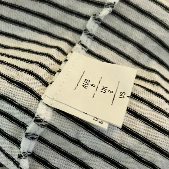 N/Nicholas striped open back long sleeve tee 4 Small - Picture 6 of 7